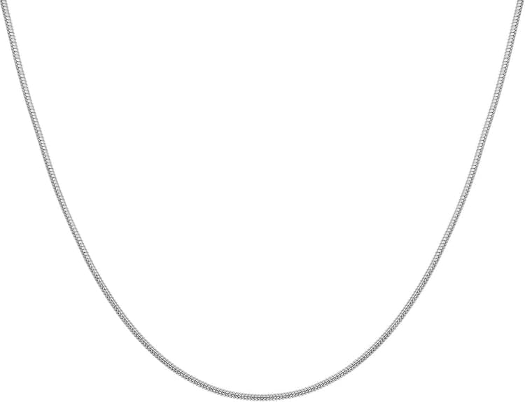 Collier pour hommes femmes corde chaîne lien acier inoxydable 45CM