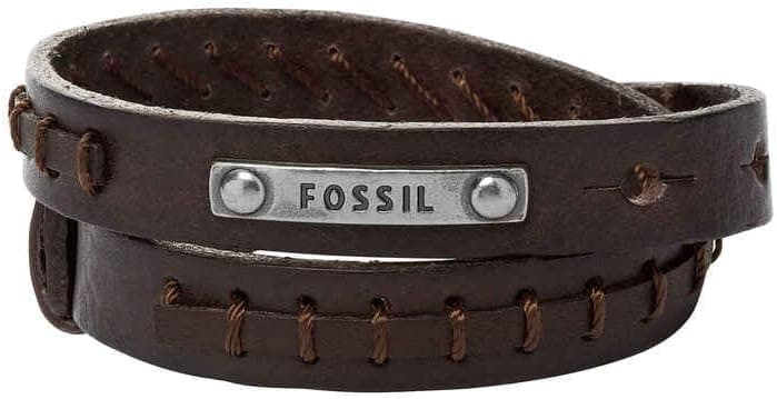 Fossil Vintage Casual Men's Leather or Stainless Steel with lobster, Buckle or Fold over closure bracelet