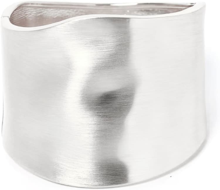 Bangle Bracelets for Women | 14K Gold Plated Trendy Wide Bracelets | Hinged Arm Cuff Bangles Chunky Bracelet for Women