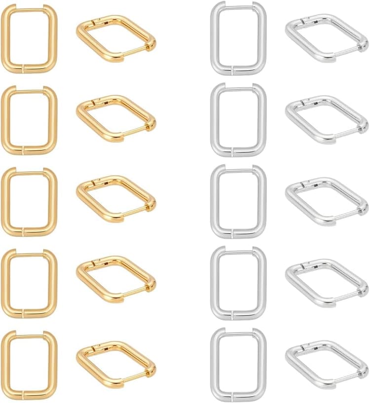 UNICRAFTALE Boucles D'Oreilles Créoles en Acier Inoxydable Boucles D'Oreilles Dormeuses en Cartilage Ensemble de Boucle D'Oreilles Créoles en Métal pour la Fabrication de Boucle D'Oreilles