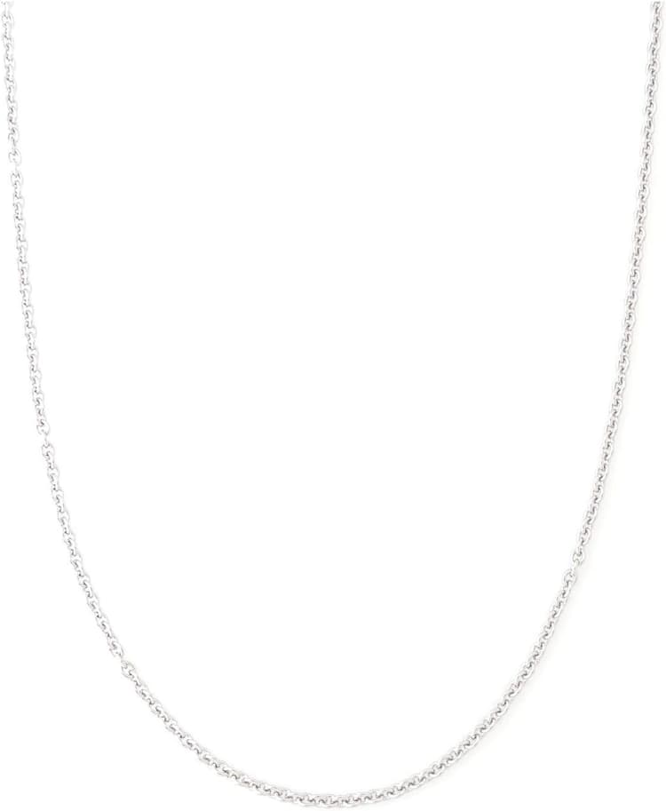 2MM Stainless Steel Necklace - Thin Cable Chain for Women & Men, Silver Chains for Pendant Addition or Alone - 16-30 Inch Available