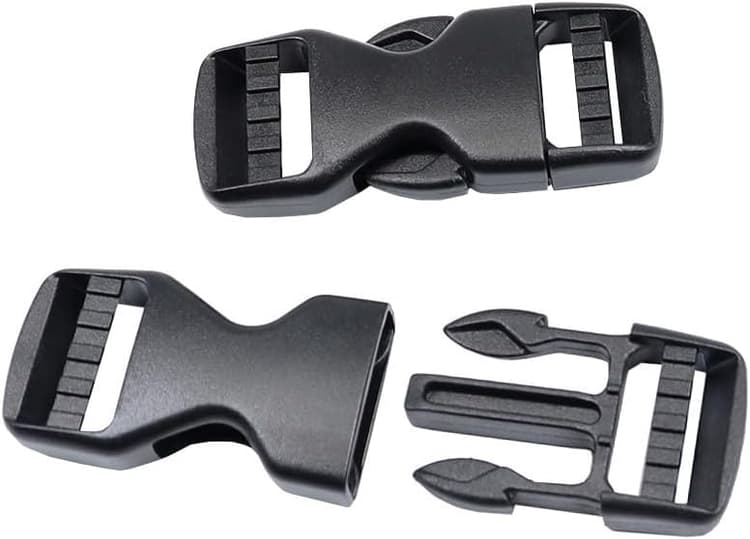 à dégagement rapide en plastique extra épais, 15mm,20mm,25mm,32mm,38mm,50mm de large, sans couture, boucle en plastique robuste de rechange pour