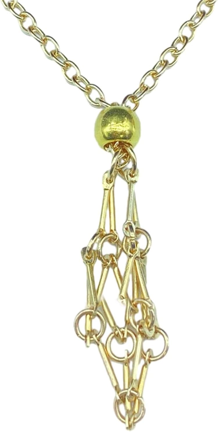 Collier Porte-cristals – Collier médaillon en cristals, Cage en Pierre Strong pour Cristaux | Cage de Collier Porte-cristals réglable, Collier Porte-Pierre en cristals en Acier Inoxydable pour Femmes