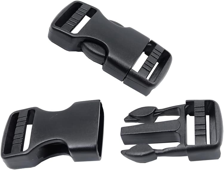 à dégagement rapide en plastique extra épais, 15mm,20mm,25mm,32mm,38mm,50mm de large, sans couture, boucle en plastique robuste de rechange pour