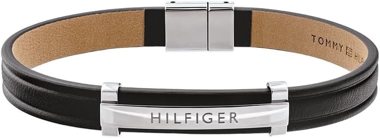 Tommy Hilfiger Jewelry Bracelet pour Homme en Cuir Couleur Noire - 2790161