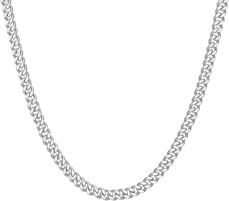 Collier chaîne cubaine robuste pour homme
