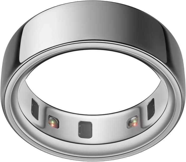 Oura Ring 4 - Silver - Size 8 - Sleep, Activity, Women’s Health, AI Advisor, Up to 8 Days of Battery Life, Size Before You Buy, Android & iOS Compatible