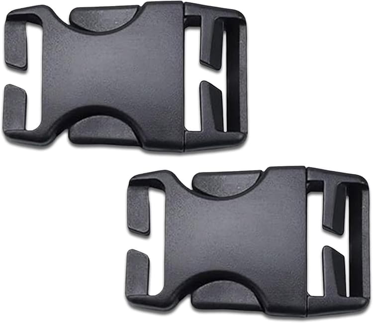 Lot de 2 Boucles Enfichables à Fermeture Clic, Clips de Remplacement pour Sac à Dos, Colliers d’Animaux et Accessoires, Réparation Facile Sans Retirer les Fils, Solide et Pratique