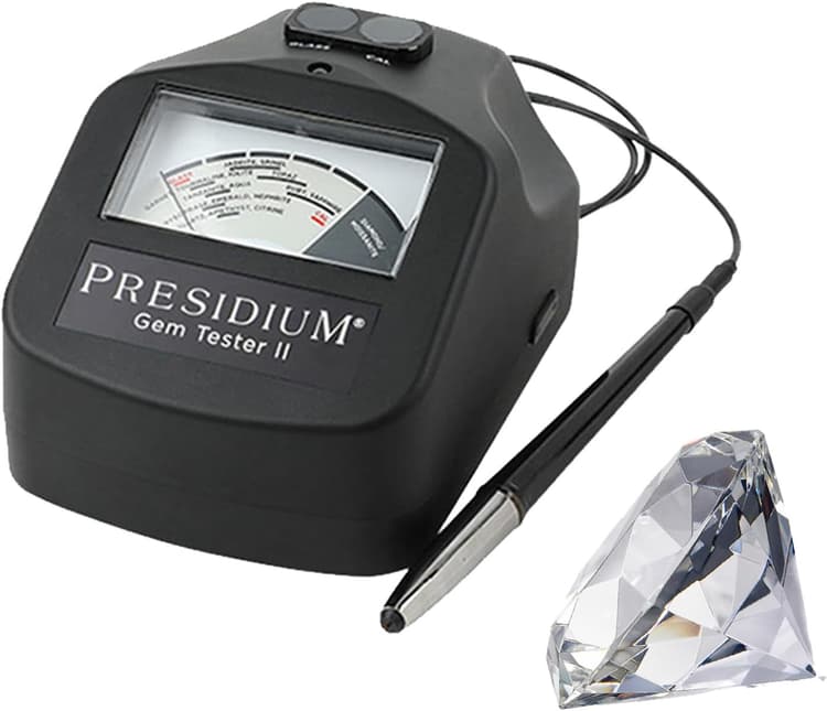 Testeur Bijoux,Stylo Testeur Diamants,Testeur d'or,Testeur Pierres Précieuses Diamant,Machine Portable Compacte Précise,avec Calibrage Thermique Assisté