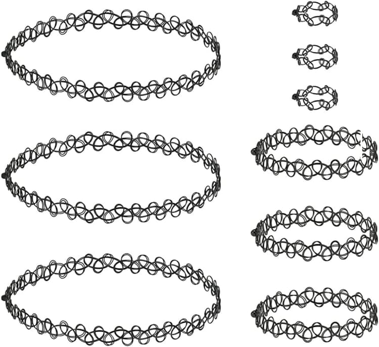 Colliers Ras du Cou, Colliers Colliers Jarretière de Mode Bijoux de Mode Bijouterie pour Filles Enfants Femmes en Caoutchouc élastique