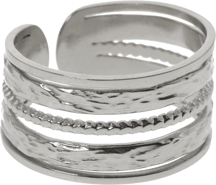 Paloma Bijoux Bague large multirangs - Acier chirurgical 316L - Bijoux fantaisie femme