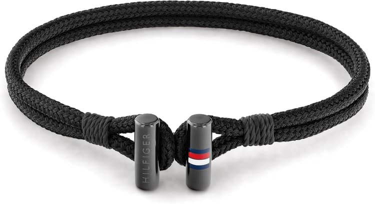 Tommy Hilfiger Jewelry Bracelet pour Homme en Nylon Couleur Noire - 2790336