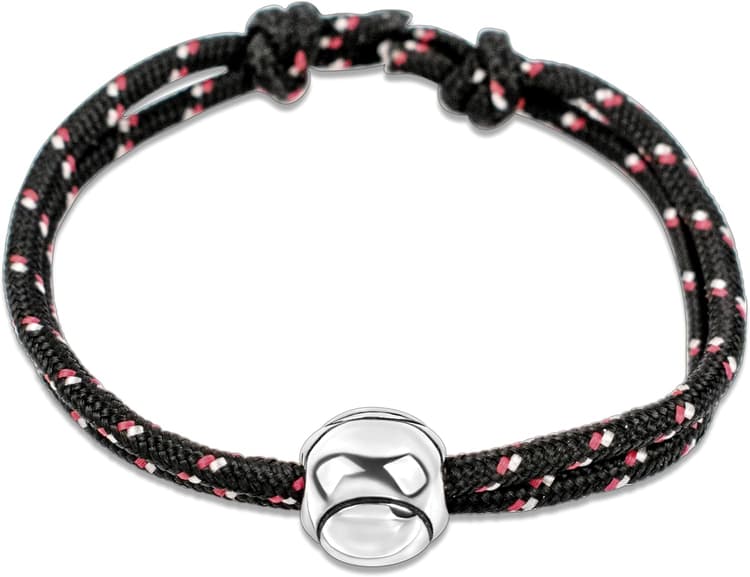Ernestine - Bracelet Tennis réglable en acier inoxydable - Idée cadeau tennis homme femme - Bracelet sport padel - Cadeau Homme Noël anniversaire fête des pères - fête des grands-pères - bijou padel