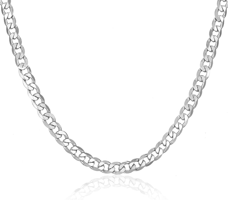Chaine Homme Femme Acier Inoxydable Argent Collier Chaîne Figaro 1+3 Bijoux Anniversaire Cadeau 5mm-66cm