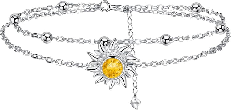 Femme Bracelet Bijoux Cadeaux en Argent Sterling 925 Mignon Bijoux en Cadeaux d'anniversaire pour Mère Femmes Soeur