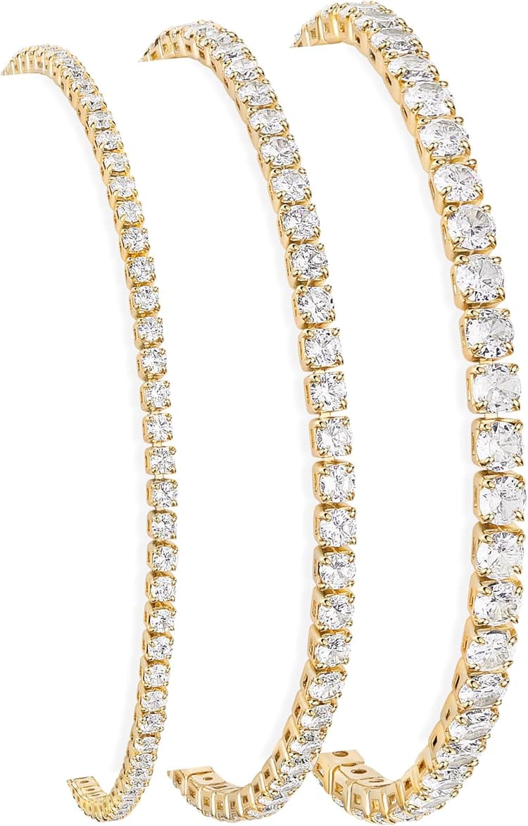 925 Sterling Silver Bracelets for Women Stack, 14K Gold Plated Bangle Cuff Jewelry Set Trendy, Adjustable Tennis Knot Twisted Bracelet for Wrist Essentials Women Fashion Gifts