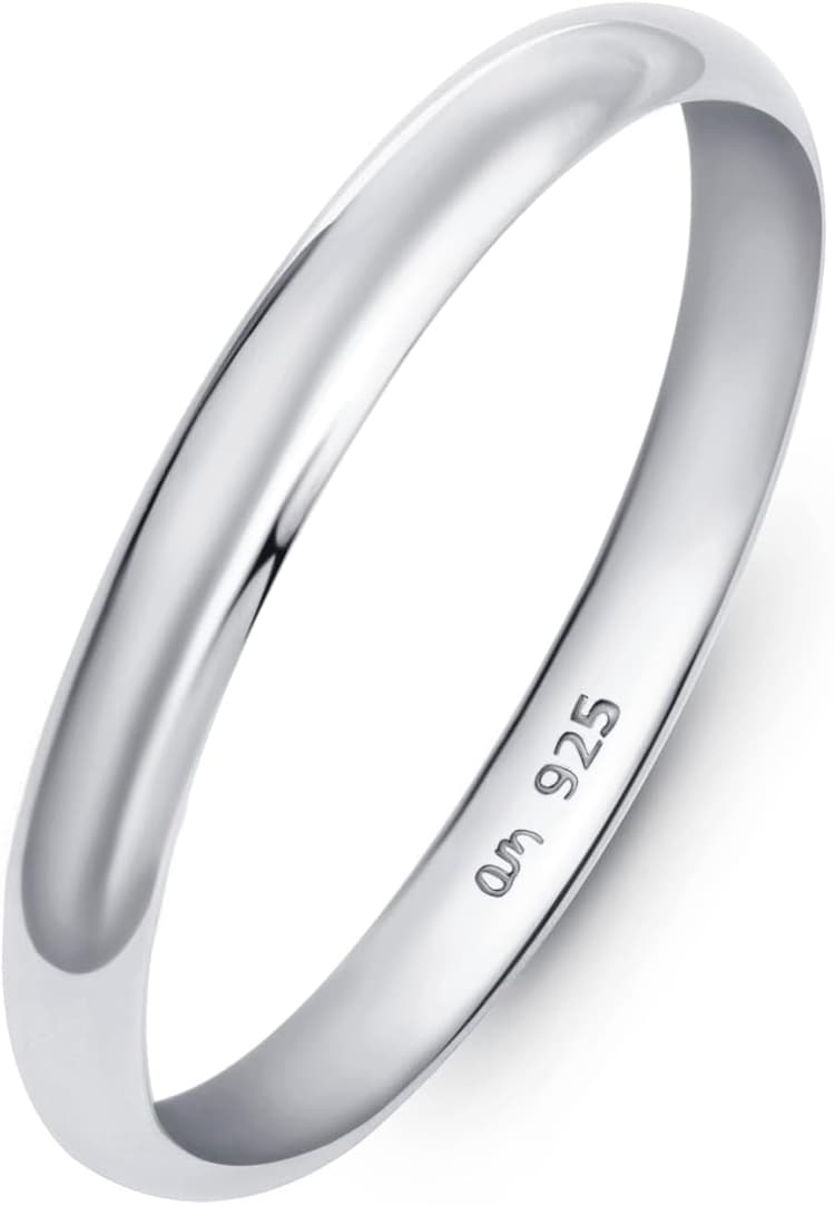 Amberta Alliance en Argent Sterling 925 pour Femme