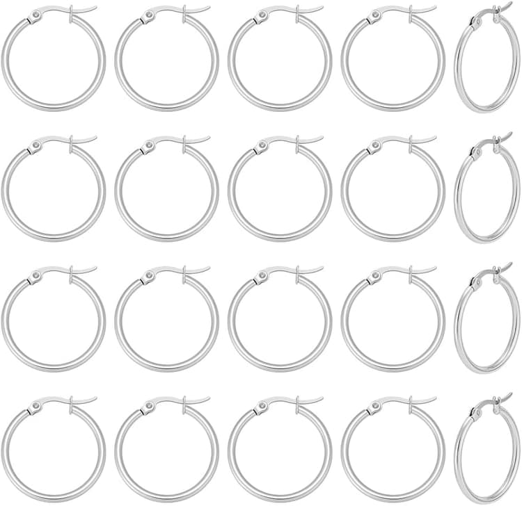 UNICRAFTALE Boucles d Oreilles Huggie Anneaux Acier Inoxydable Dormeuses Pour Cartilage Accessoires Création Boucles d Oreilles DIY