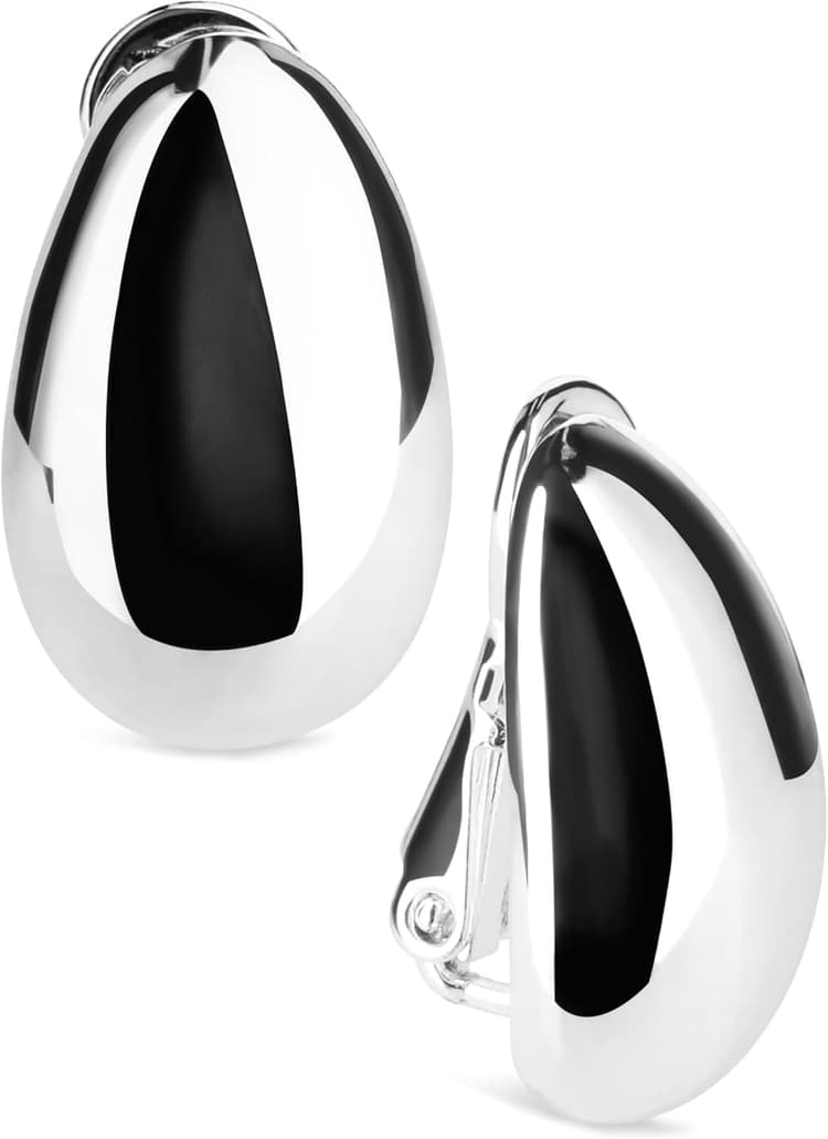 Anne Klein Clip Top Hoop Earrings